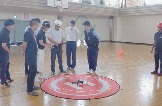ドローンの活用への理解を　茨城県境署がスクール講師ら迎え講習会